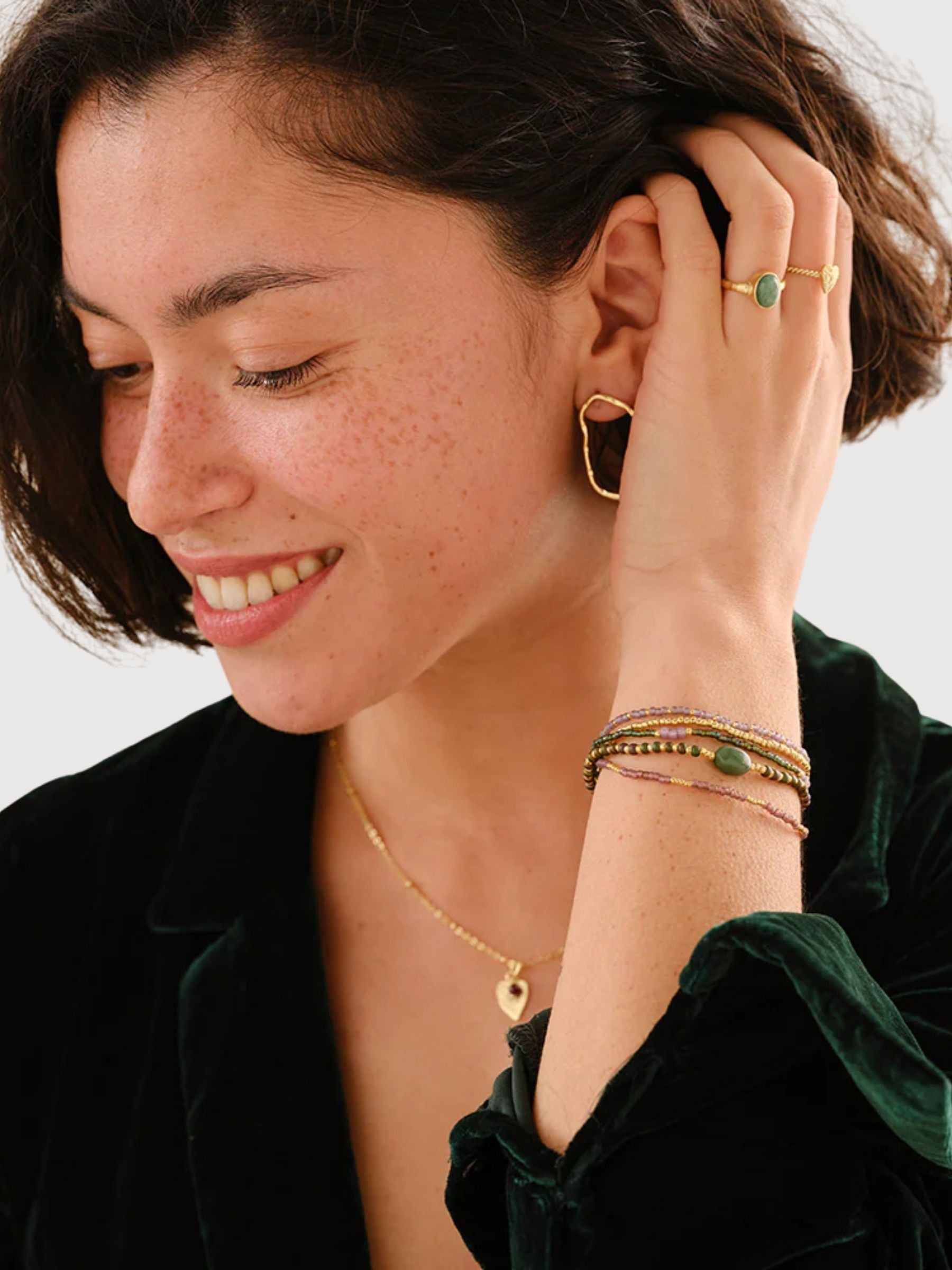 Bracciale Experience Aventurina Rosa Quarzo | A beautiful story