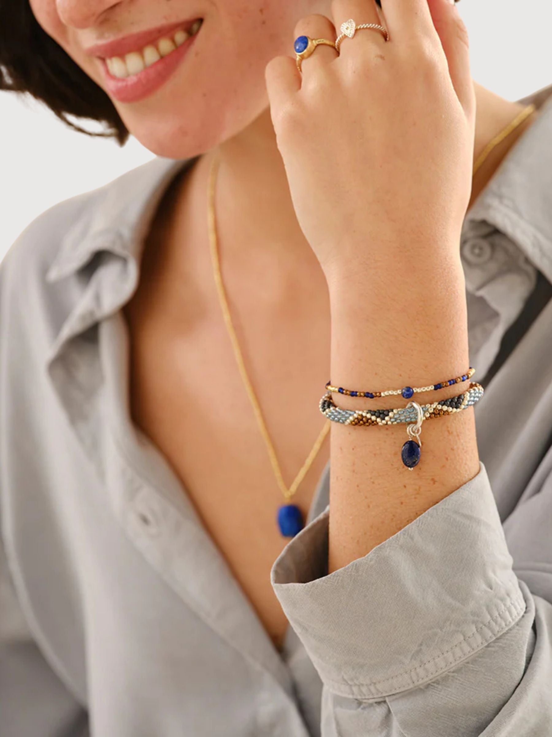 Talentiertes Lapislazuli-Armband SC | A Beautiful Story