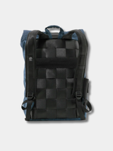 Backpack Rolltop Simple Blue