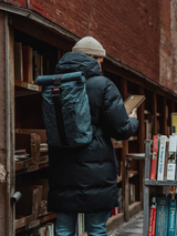 Backpack Rolltop Simple Blue