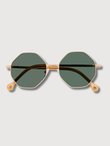 Brisa Gold/dark Green Sunglasses | Parafina