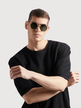 Brisa Gold/dark Green Sunglasses | Parafina