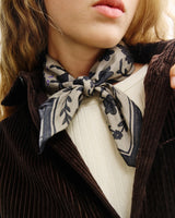 Organic Cotton Bandana Floral Beige | ROTHOLZ