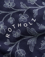 Organic Cotton Bandana Floral Blue | ROTHOLZ
