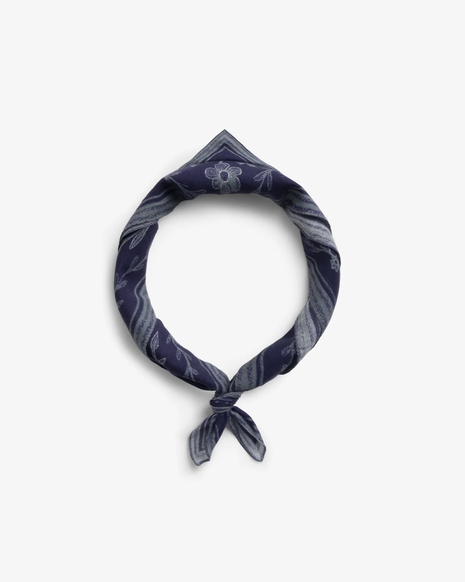 Organic Cotton Bandana Floral Blue | ROTHOLZ