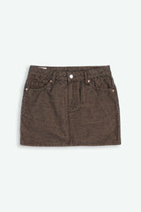 Skirt Candi Cord Dewintery Brown | Kings Of Indigo
