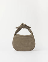 Borsa Coco Croissant Pelle scamosciata color argilla | O MY BAG