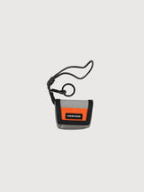 Key Holder Mini Messenger Grey/Orange | Freitag