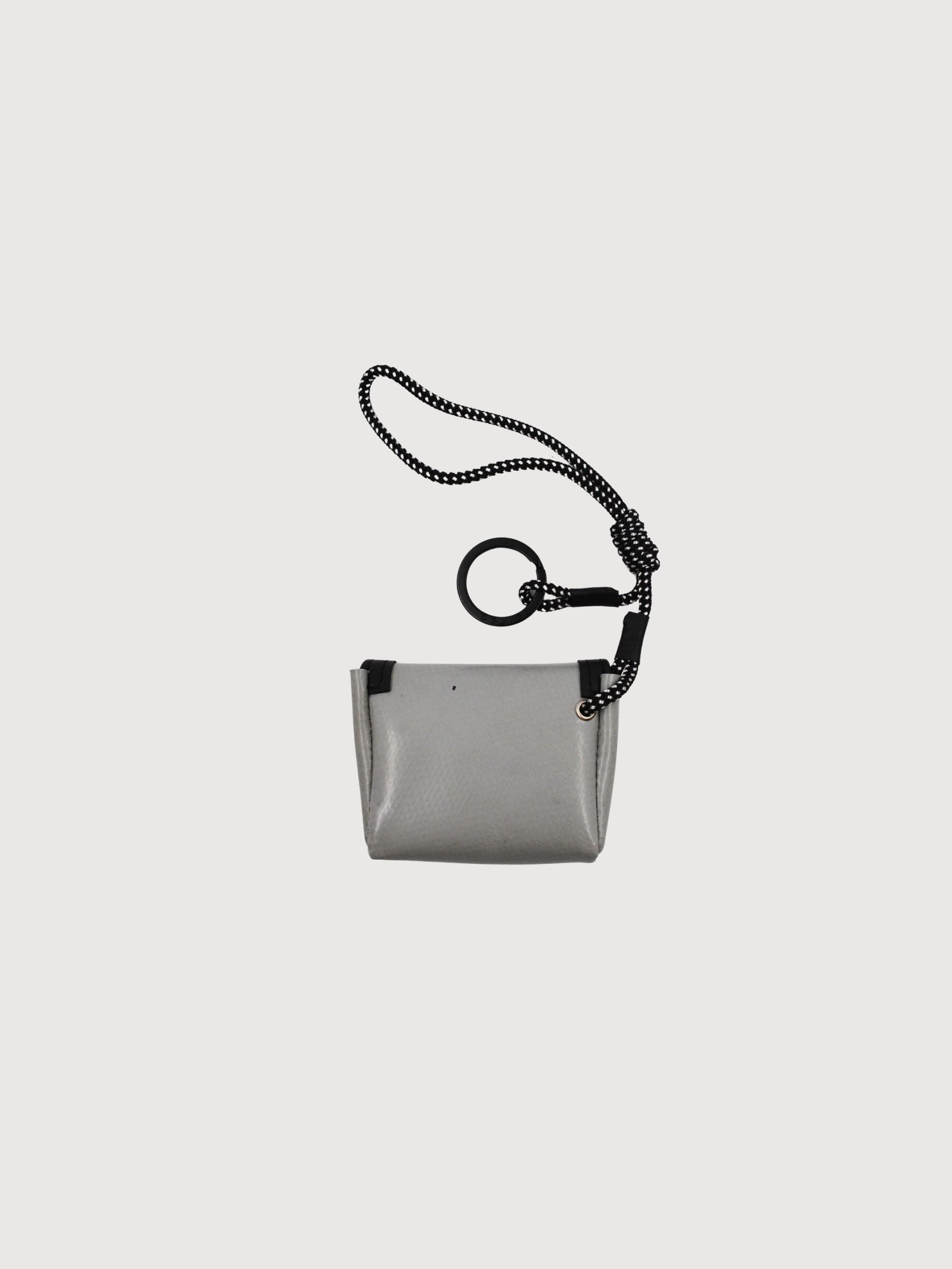 Key Holder Mini Messenger Grey/Orange | Freitag
