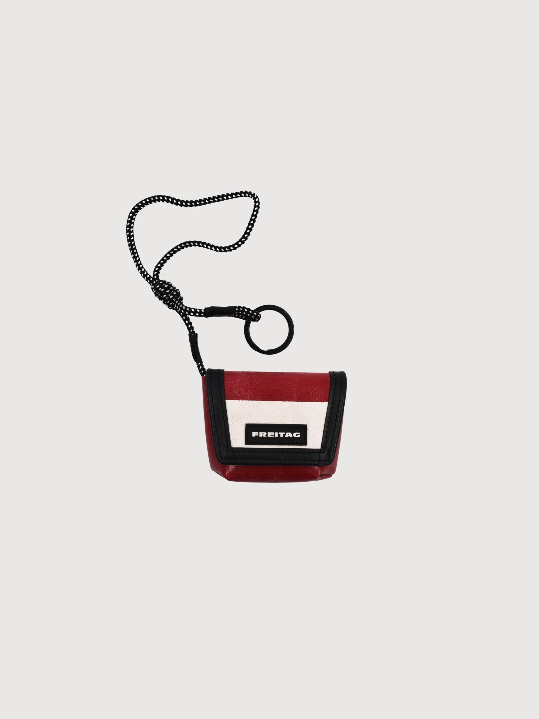 Key Holder Mini Messenger Red/White | Freitag