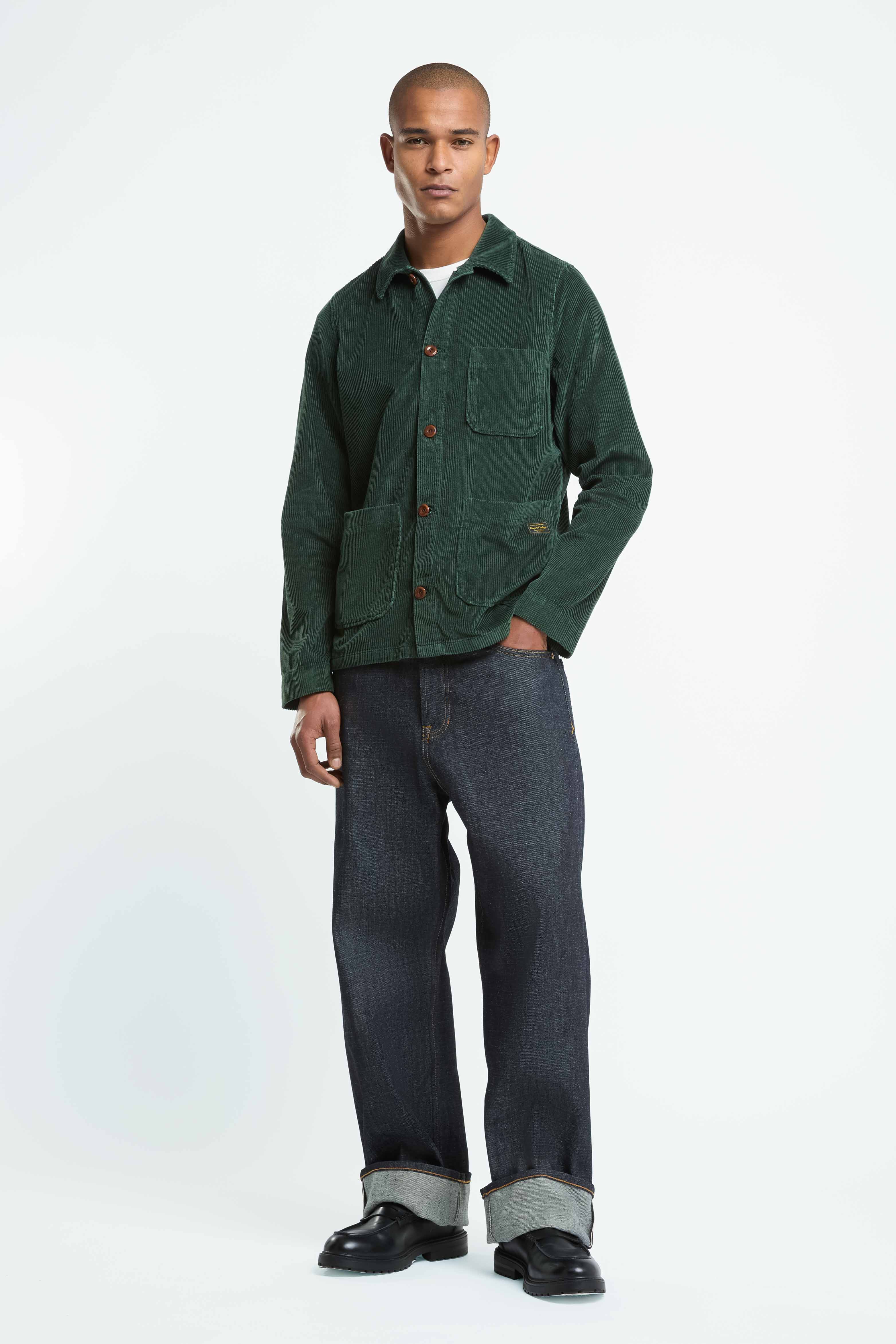Giacca Duncan OTA CORD VERDE SCURO CORD | Kings Of Indigo