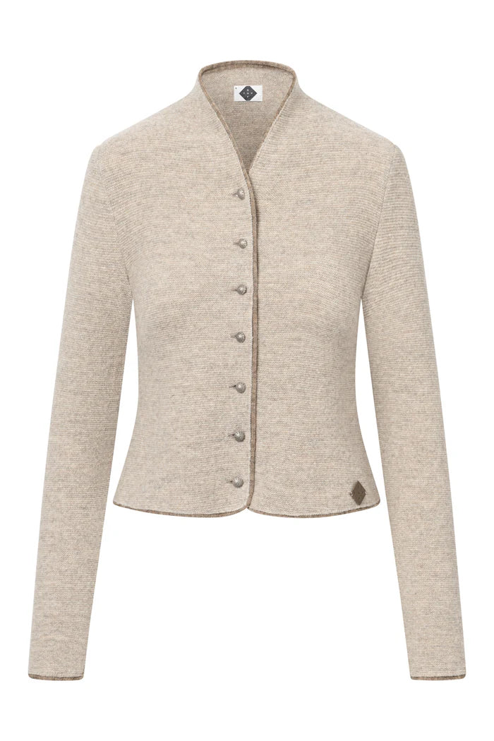 Jacke Dorika Wolle Beige | Stapf