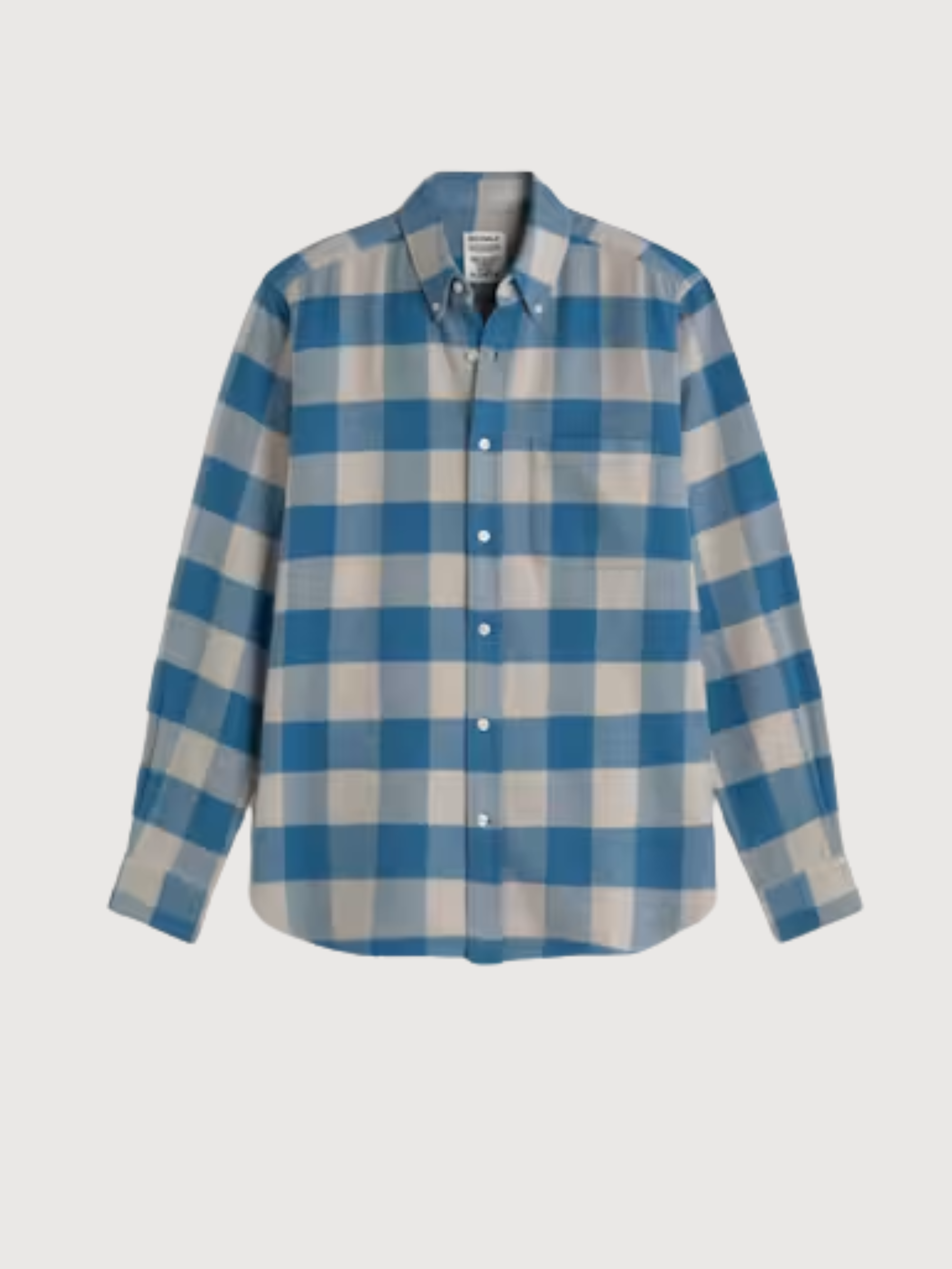 Getari Men's Shirt Cobalt Check | ECOALF