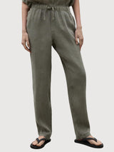 Trousers Indo Brown in Linen | Ecoalf