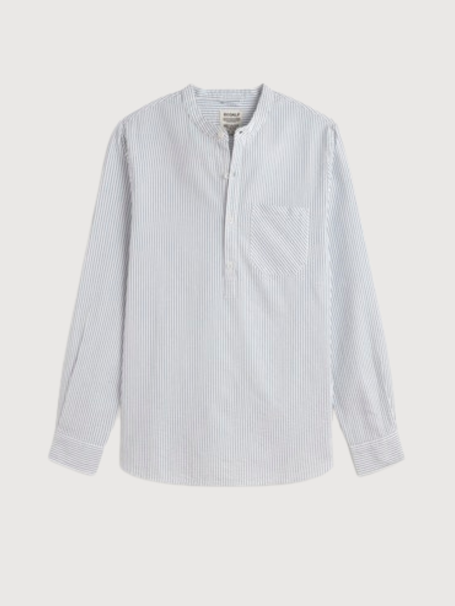 Shirt Guille Man White/Blue Cotton | Ecoalf