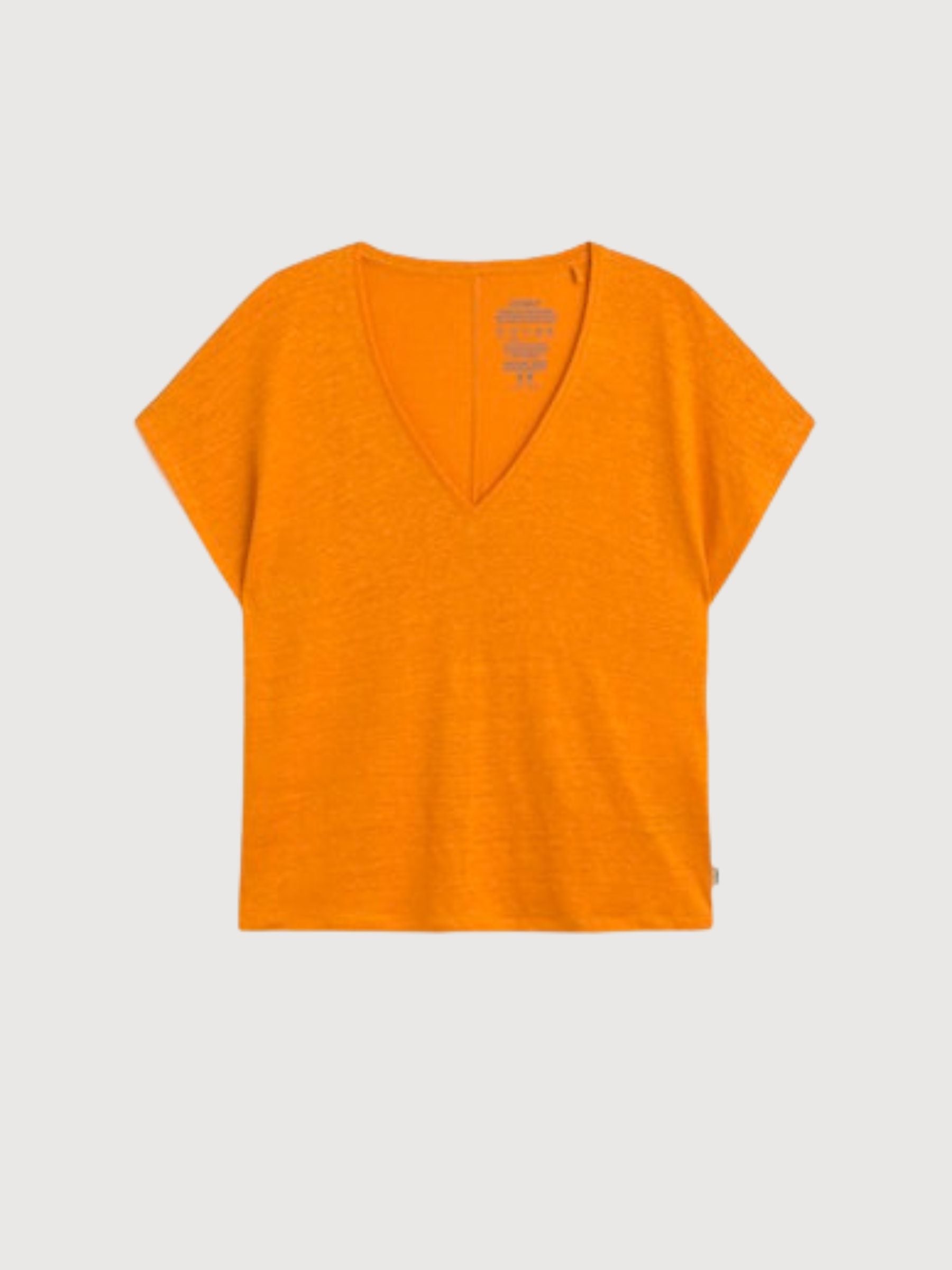 T-Shirt Arendal Woman Tangerina Linen | Ecoalf