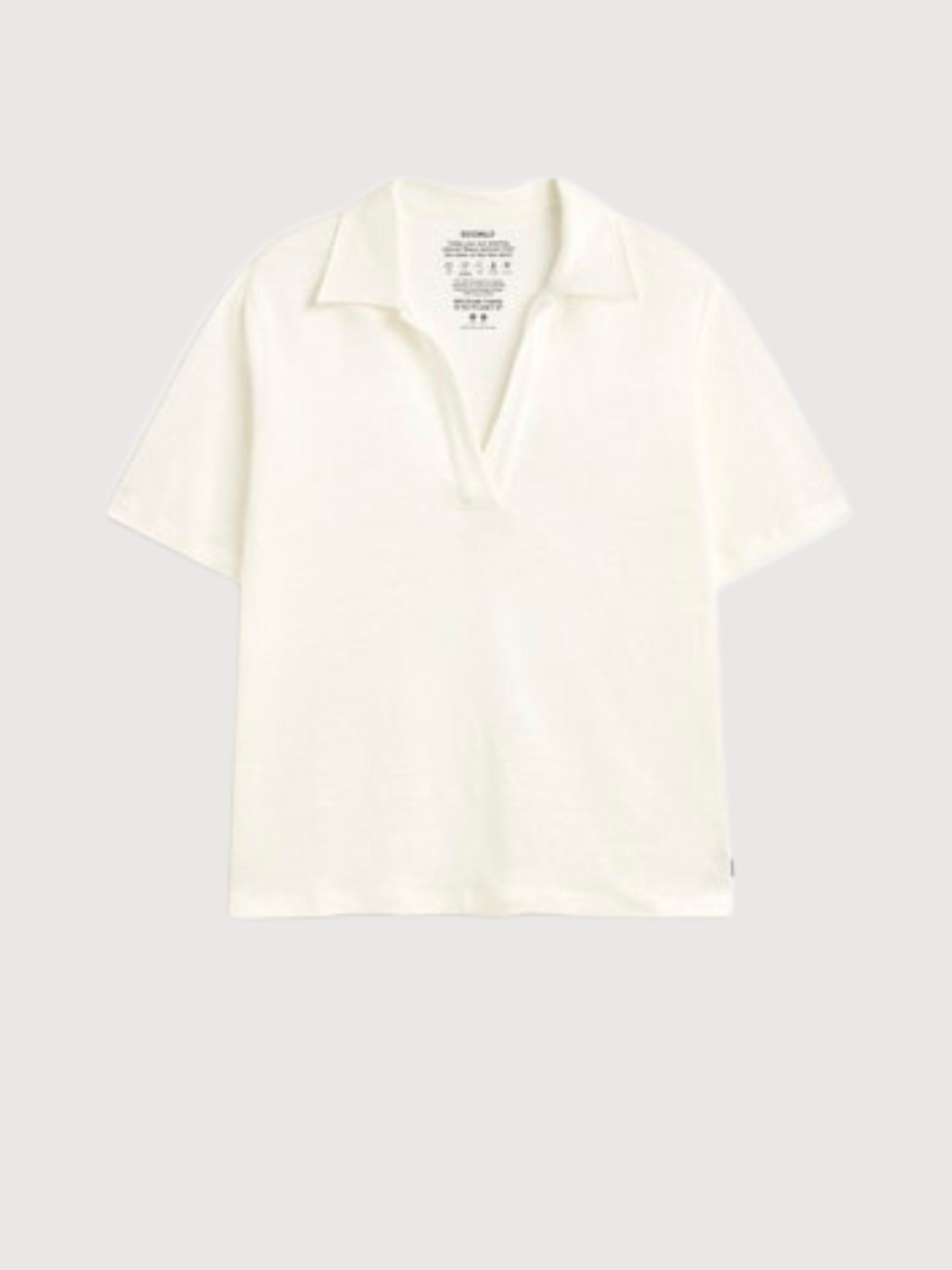 T-Shirt Troms Woman White Linen | Ecoalf