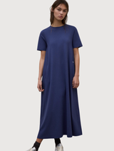 Abito Elettra Blu Indaco Cotone | Ecoalf