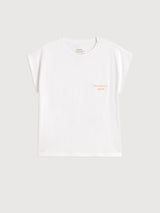 T-shirt Namur da donna in cotone bianco | Ecoalf