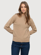 Edda Cashmere Pullover Woman Beige Sughero | Rifò