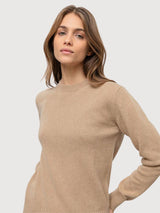 Edda Cashmere Pullover Woman Beige Sughero | Rifò