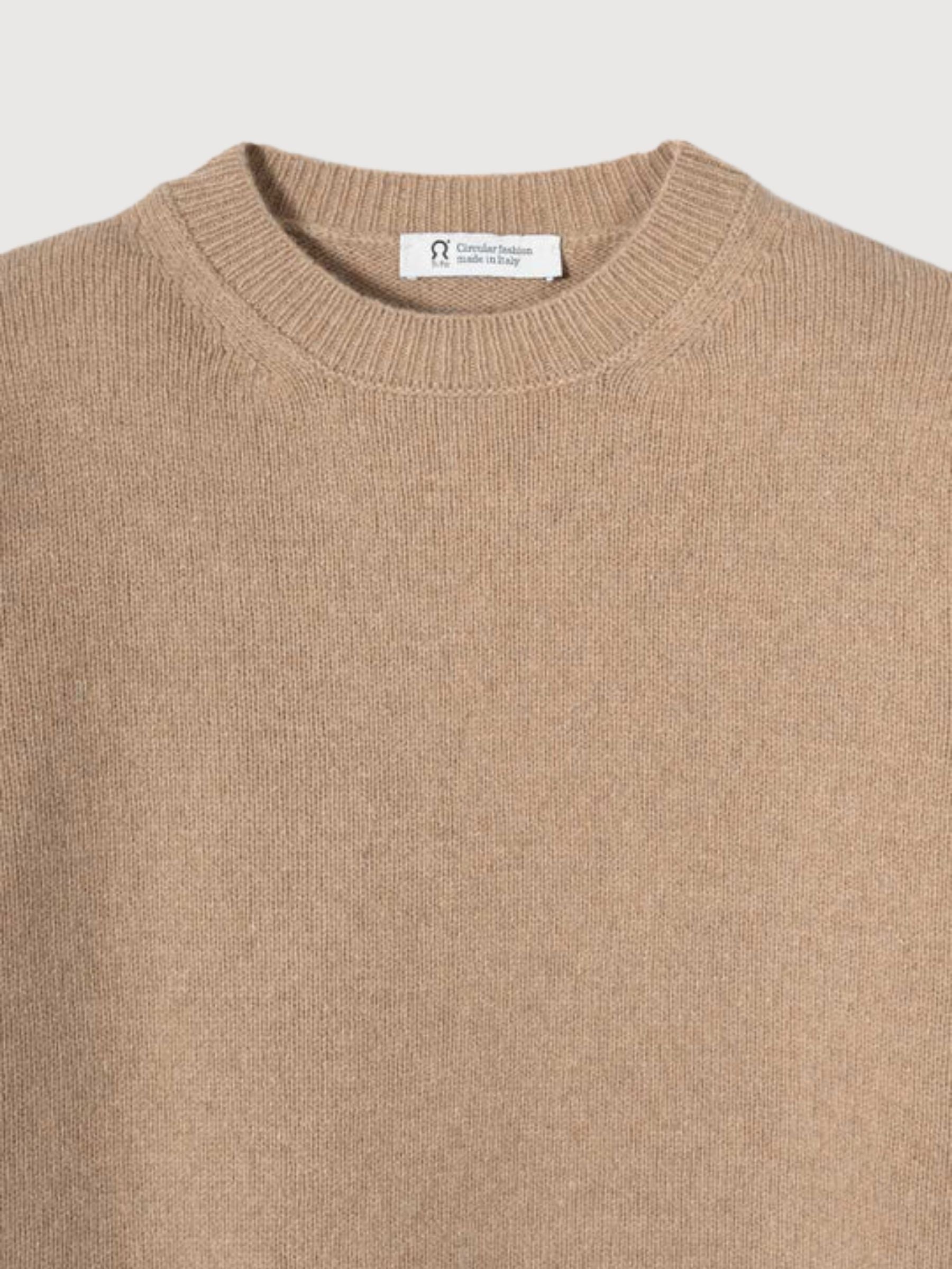 Edda Cashmere Pullover Woman Beige Sughero | Rifò
