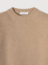 Edda Cashmere Pullover Woman Beige Sughero | Rifò
