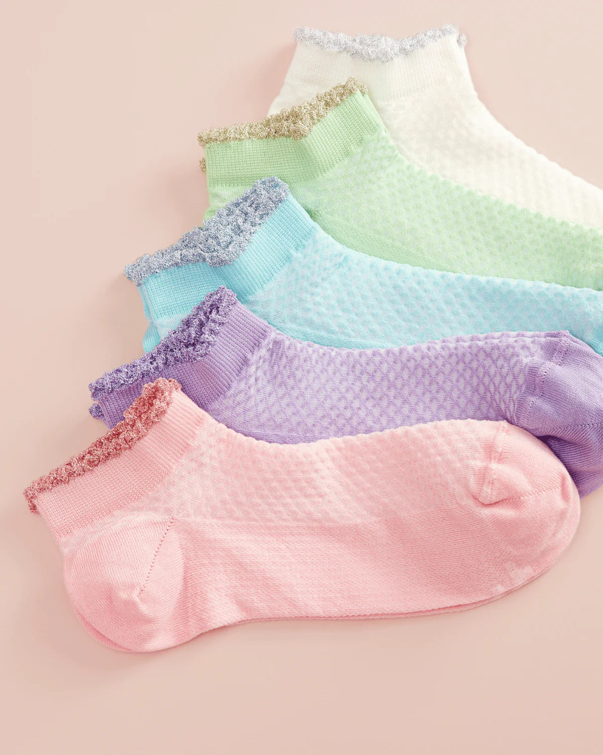 2er-Pack Socken Elegant Sneaker Offwhite | Ooley