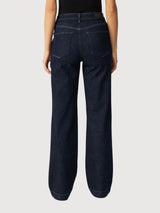 Dew Flared Soft Denim-French Pocket Raw Blue | Dawn