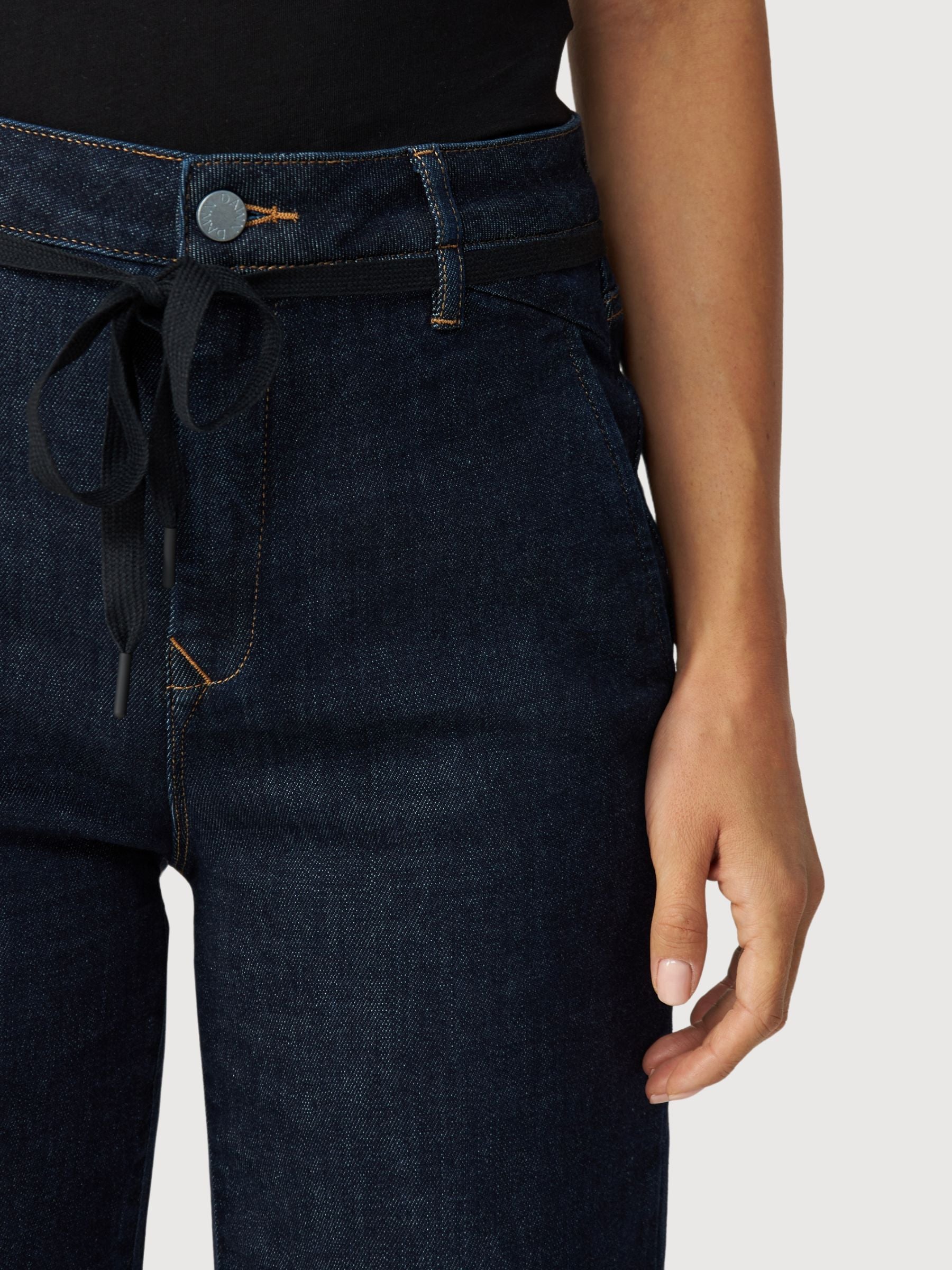 Dew Flared Soft Denim-French Pocket Raw Blue | Dawn