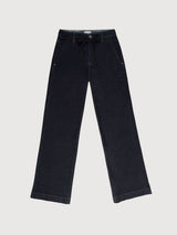 Dew Flared Soft Denim-French Pocket Raw Blue | Dawn