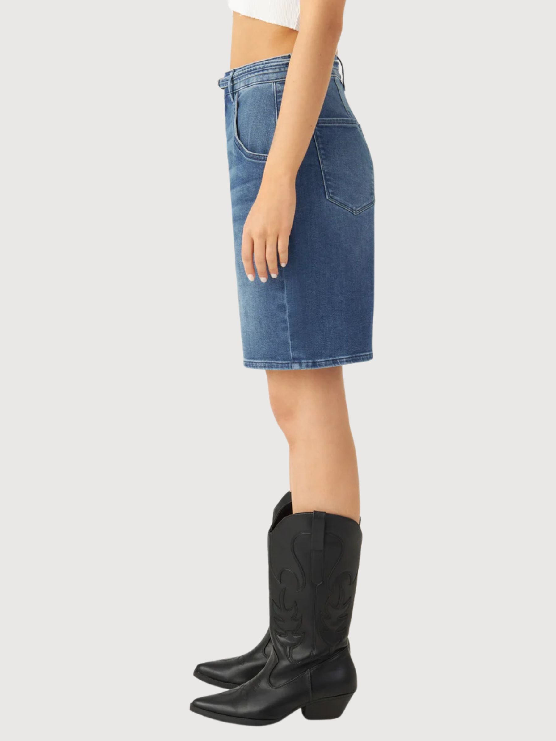 Denim Short Blinky Blue Woman Cotton | Dawn