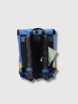 Backpack F155 Clapton Yellow & Blue In Used Truck Tarps | Freitag