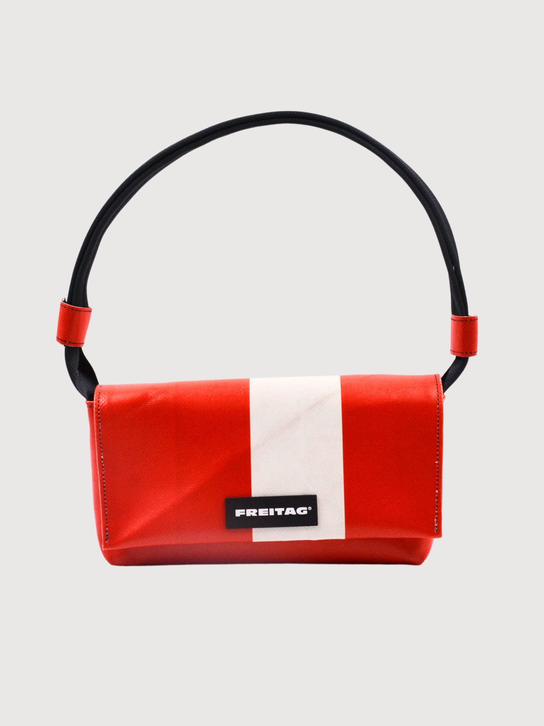 Shoulder Bag Laura Red/White | Freitag
