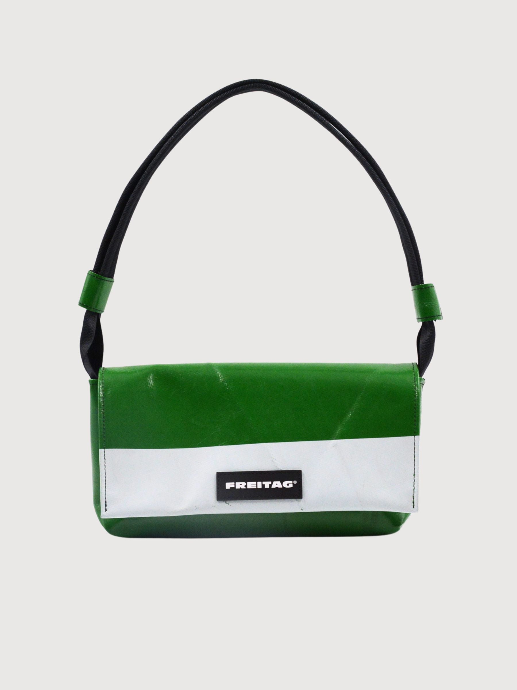 Shoulder Bag Laura Green/White | Freitag