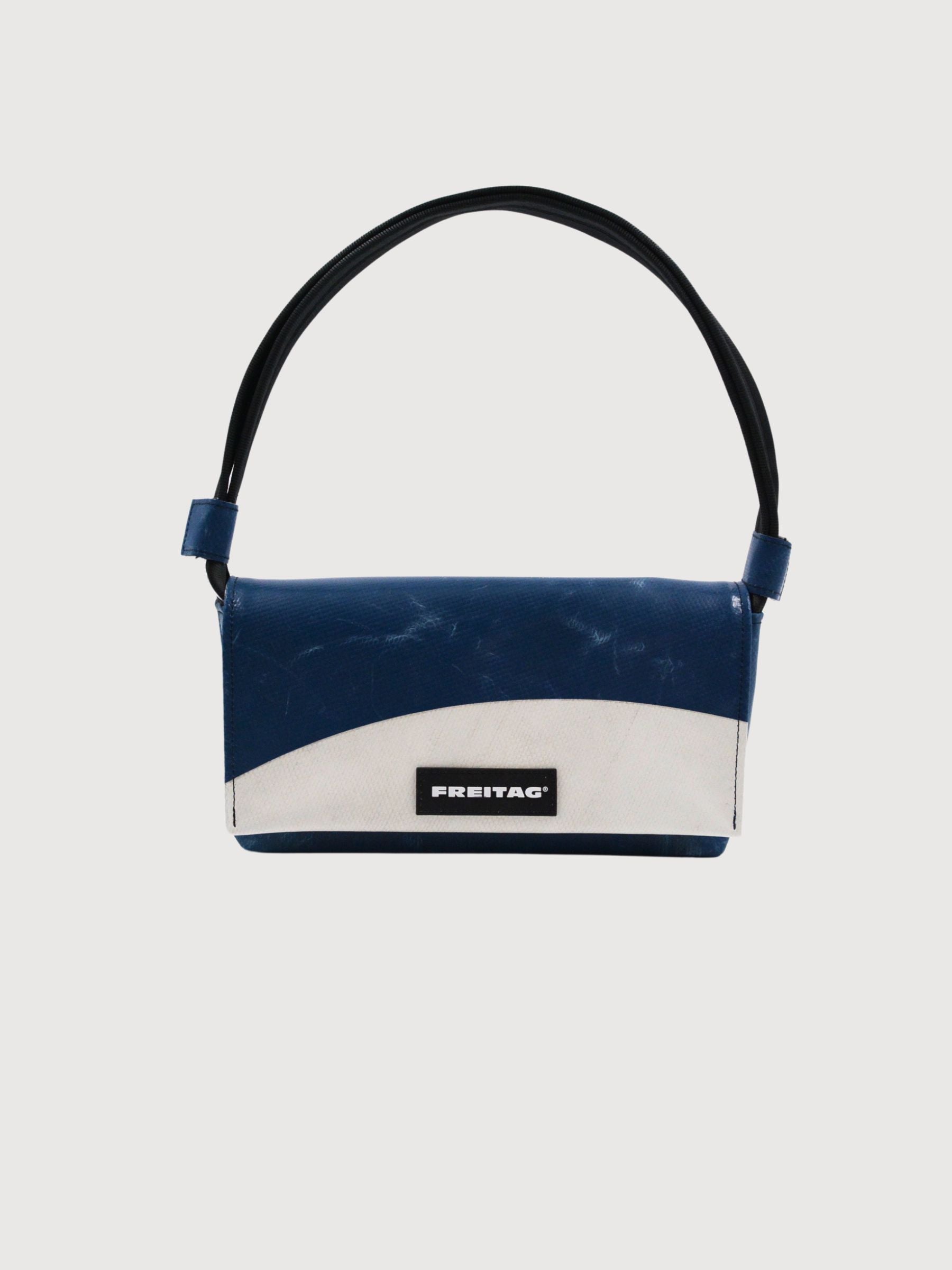 Shoulder Bag Laura Blue/White | Freitag