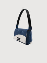 Shoulder Bag Laura Blue/White | Freitag