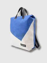 Backpack F201 Pete Blue & White In Used Truck Tarps | Freitag