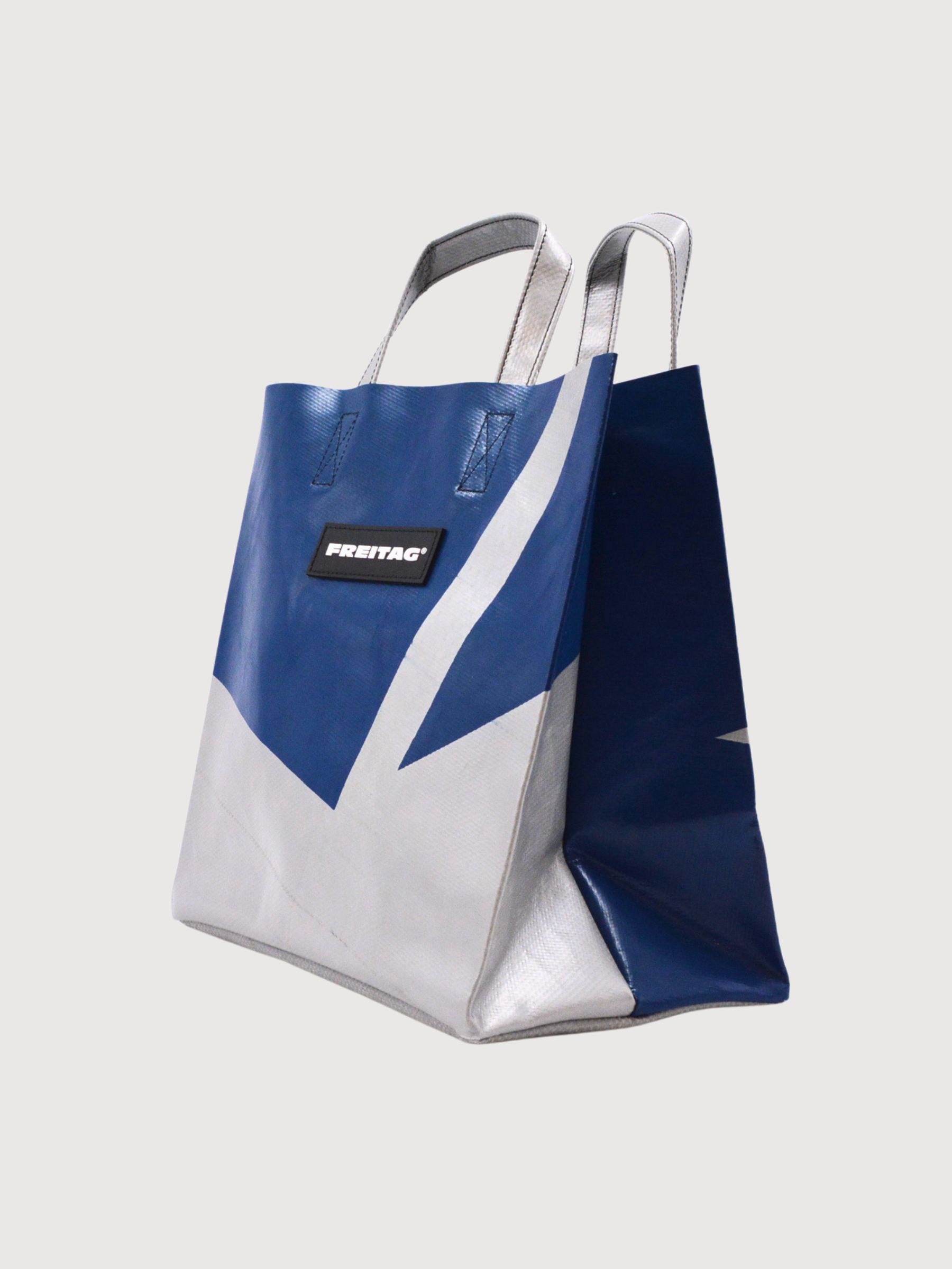 Shopper Bag Sonny Silver/Blue | Freitag