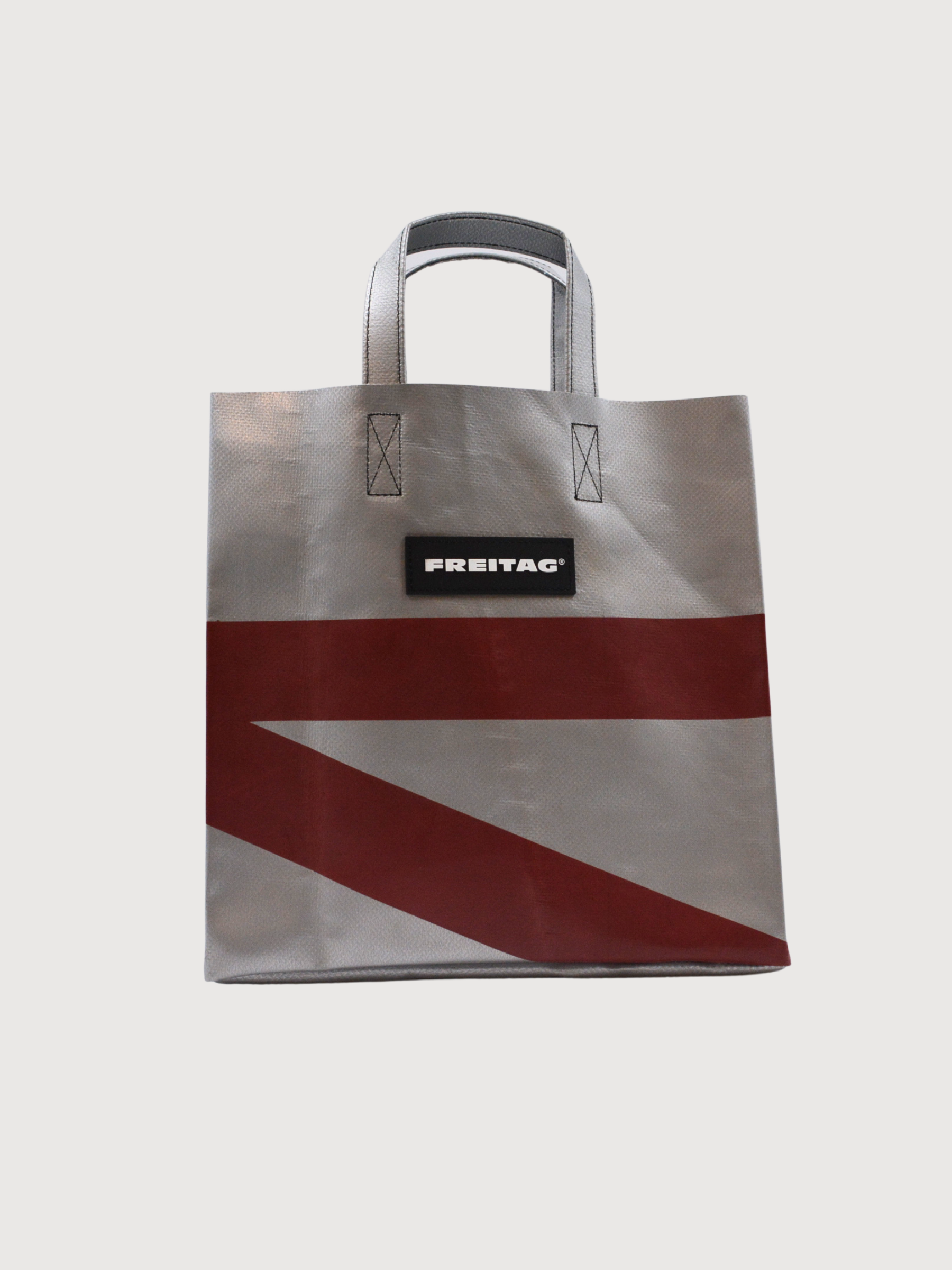 Shopper Bag Sonny Silver/Red | Freitag
