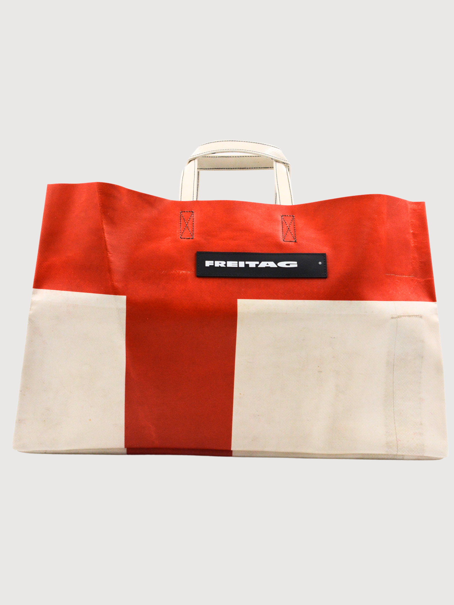 Shopper Bag Miami Wide White/Red | Freitag
