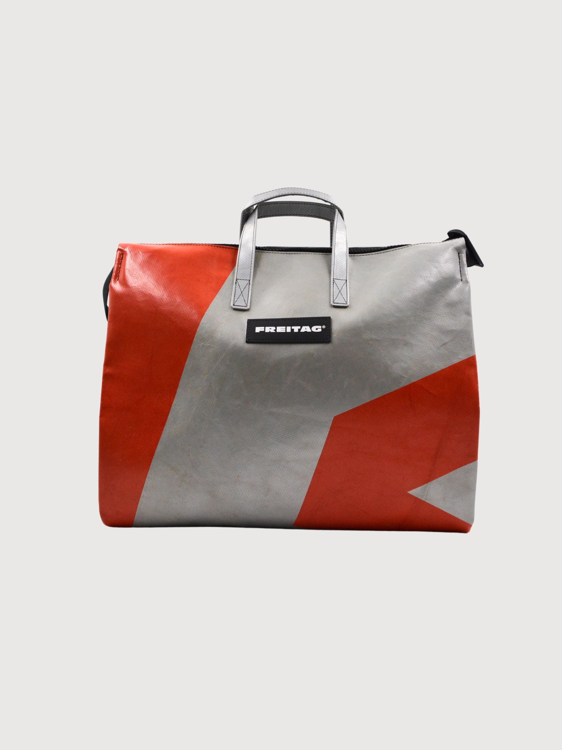Crossbody Bag Tilda Silver/Red | Freitag