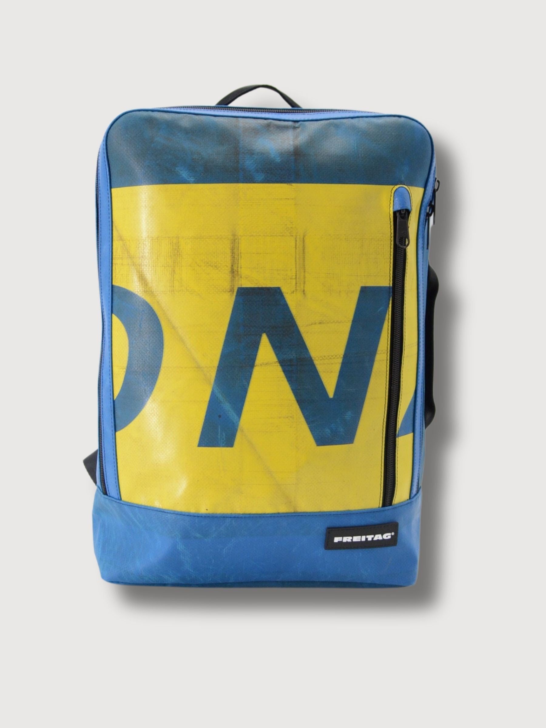 Tourist Visa Zaino Freitag Usato Zaino F306 Hazzard Blu E Giallo A