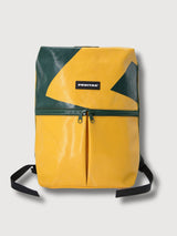 Backpack F49 Fringe Yellow & Green In Used Truck Tarps | Freitag