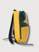 Backpack F49 Fringe Yellow & Green In Used Truck Tarps | Freitag