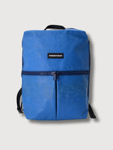 Backpack F49 Fringe Blue & Blue-Zip In Used Truck Tarps | Freitag
