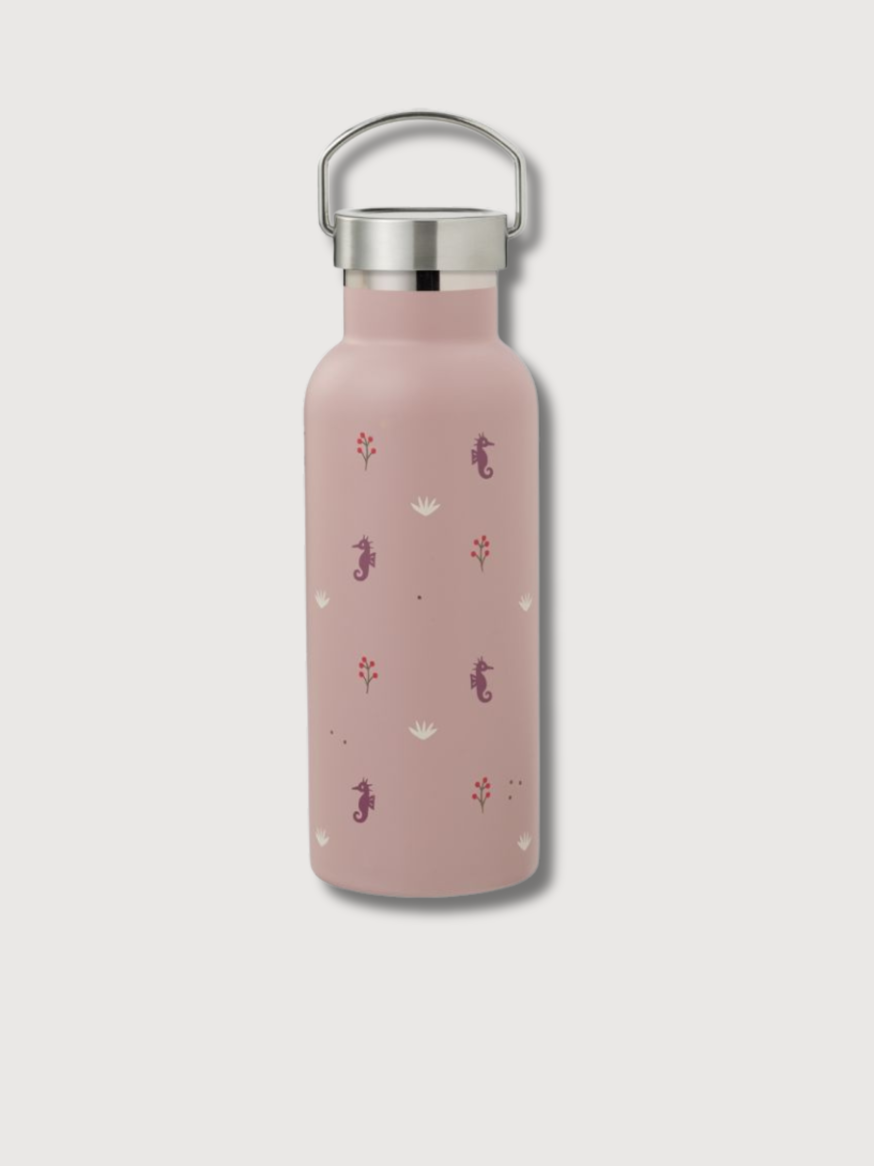 Nordische Thermoskanne 500ml Seepferdchen Rosa | Fresk
