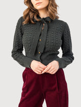 Strickjacke Cordula Grau Frau | Feli & Hans