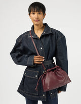 Kiki Midi - Dark Cherry Soft Grain Leather | O MY BAG