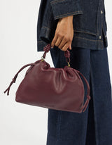 Kiki Midi - Dark Cherry Soft Grain Leather | O MY BAG
